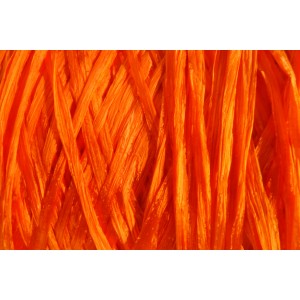 Ψάθα - Raffia Μονόχρωμη  Γυαλιστερή Πορτοκαλί 22