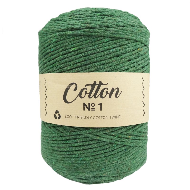 Cotton Macrame No1 Πράσινο 61 - 3mm Cotton Macrame No1 Πράσινο 61 - 3mm