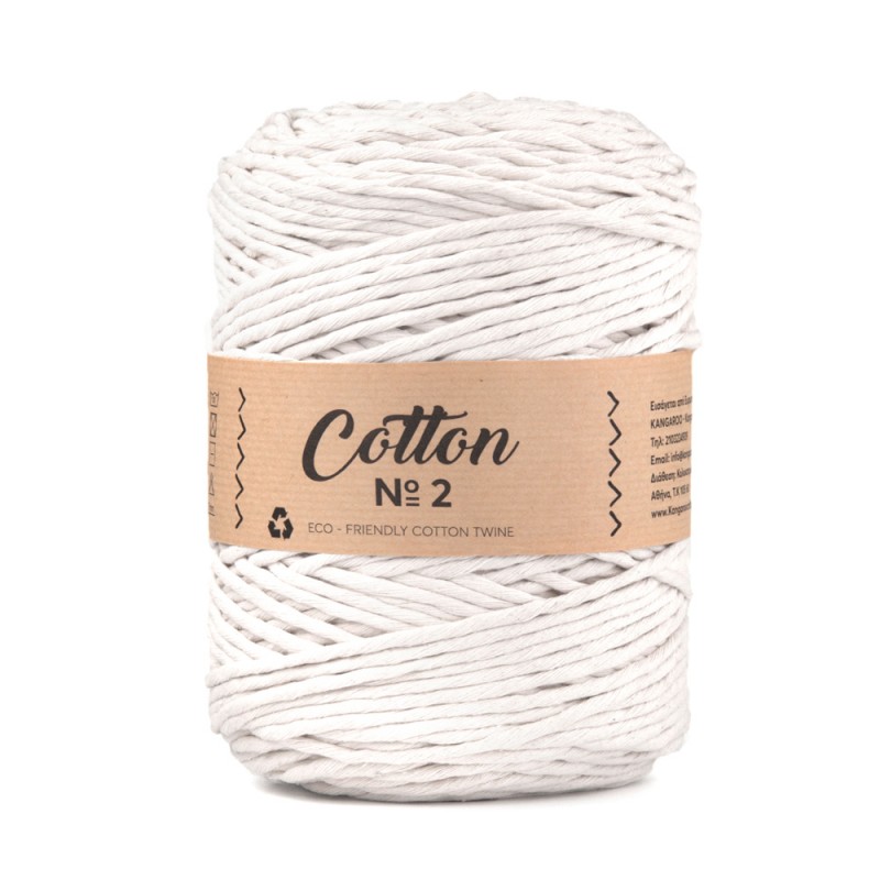 Cotton Macrame No2 Άσπρο 51 - 4mm 